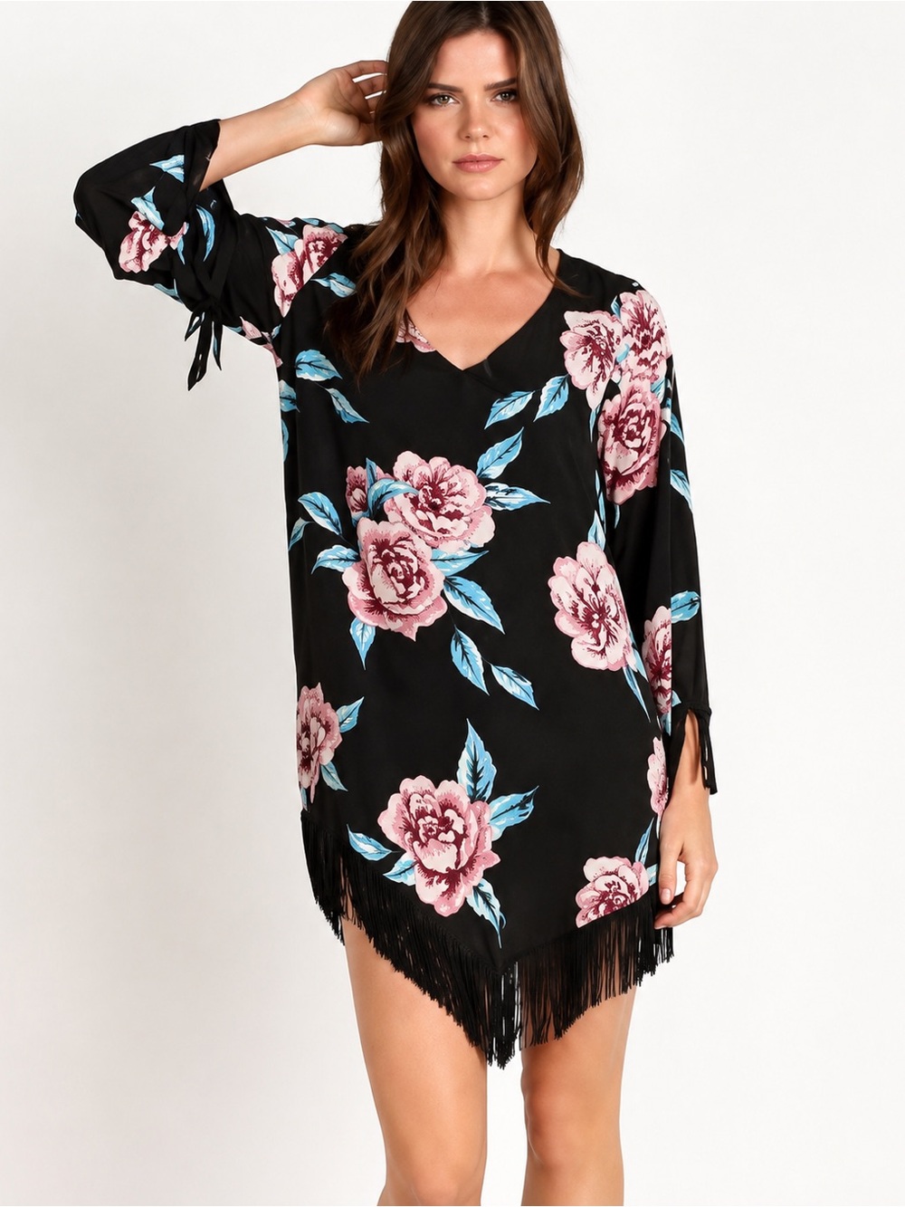 Show Me Your Mumu Rodeo fringe mini dress, small